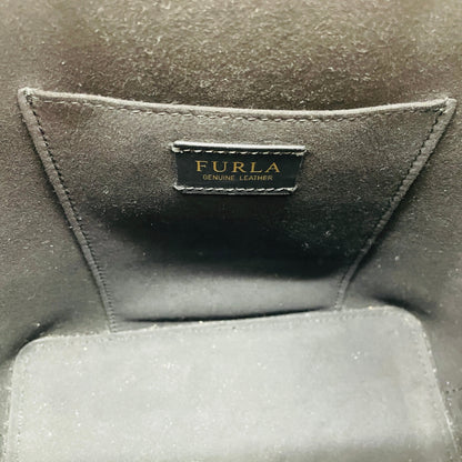 美品 FURLA フルラ レザー 本革製 巾着 2way ショルダーバッグ	【C5086】