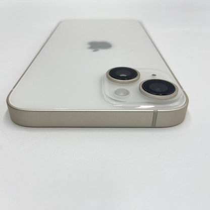 美品 Apple iPhone14 MPUQ3J/A 128GB SIMフリー スターライト バッテリー最大容量91%【C4819-C】