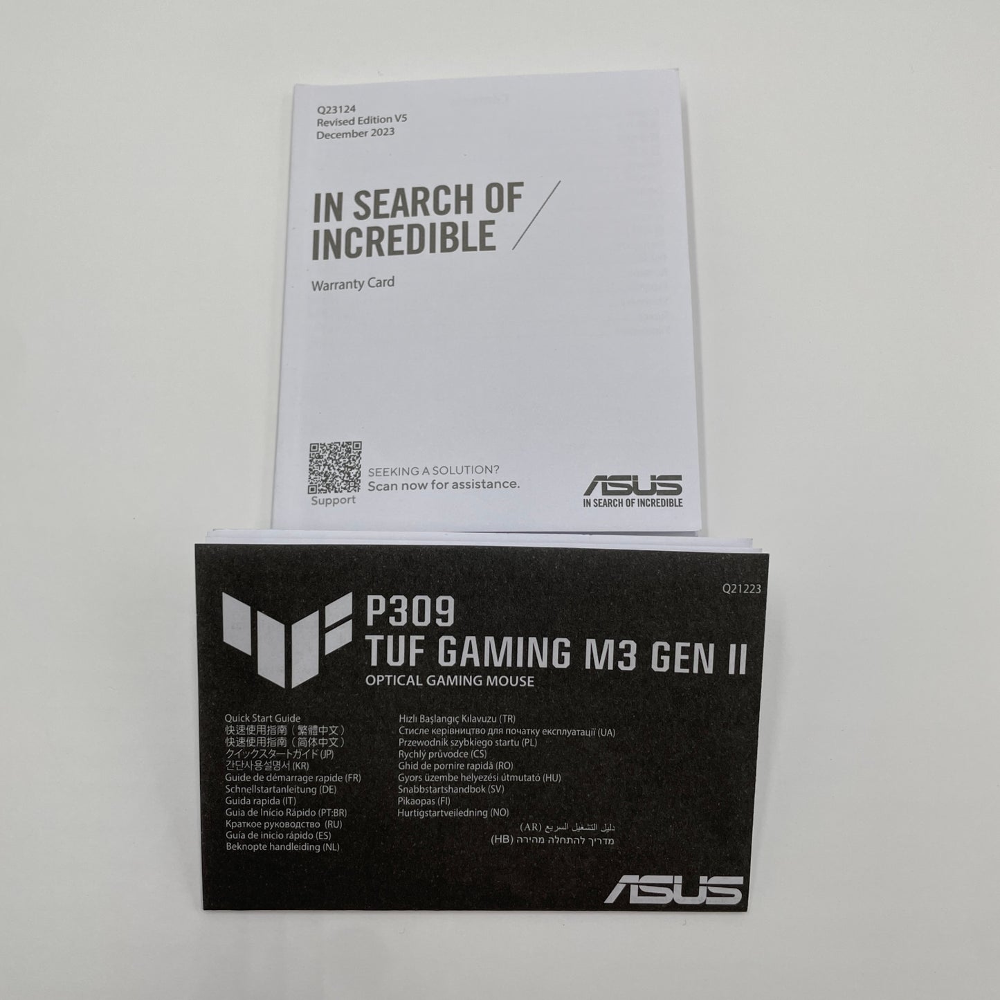 美品 ASUS TUF Gaming M3 Gen II ゲーミングマウス【C7912-60】