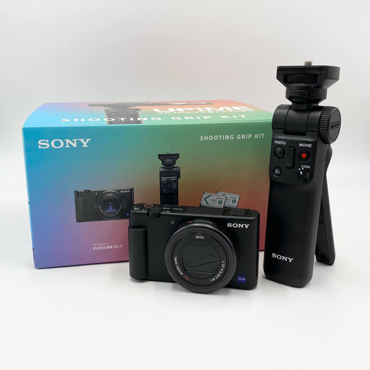 美品 ソニー SONY VLOGCAM ZV-1G シューティンググリップキット 付属品完備 【C5203】