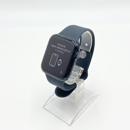 Apple Watch SE 第2世代 GPSモデル 44mm ミッドナイトアルミニウムケース ミッドナイトスポーツバンド MNK03J/A バッテリー最大容量100%【C6282-C】
