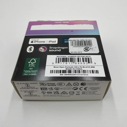 BOSE Ultra Open Earbuds ブラック ワイヤレスイヤホン【C5111-60】