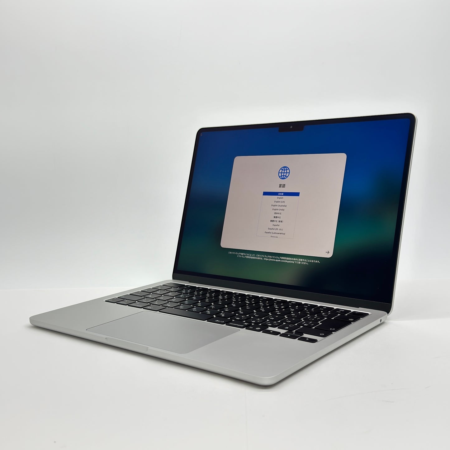 美品 Apple MacBook Air 13インチ 2026 MDH74J/A M5 16GB 512GB シルバー  バッテリー最大容量100%【C7842-80】