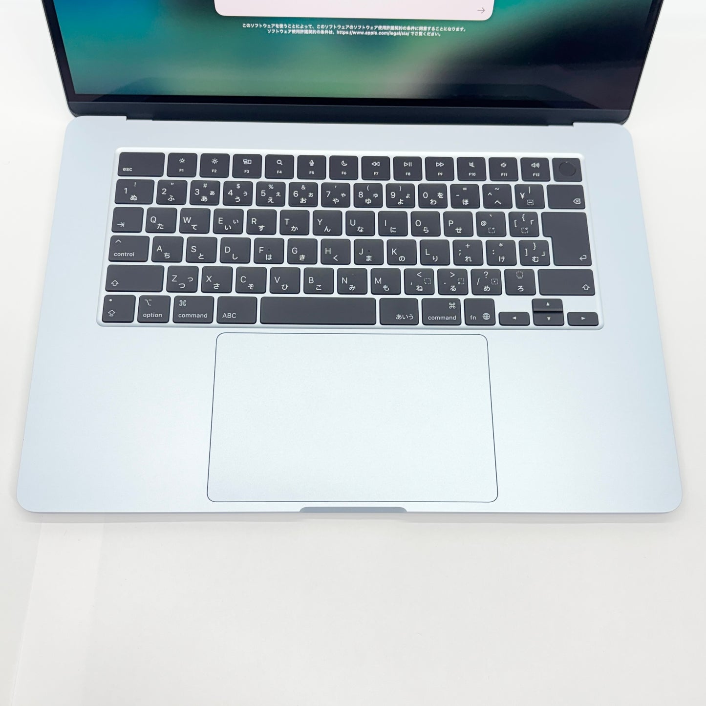 美品 MacBook Air 15インチ Liquid Retinaディスプレイ M4 16GB 256GB MC7A4J/A [スカイブルー] 充放電回数5回 バッテリー最大容量100%【C6036-80】