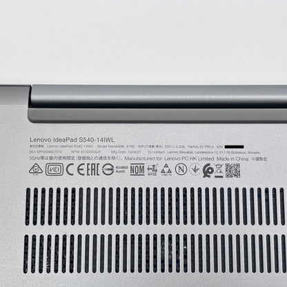 Lenovo IdeaPad S540-14IWL 81ND Core i5-8265U 8GB SSD 256GB Windows11 Home バッテリー最大容量97%【C8238-80】