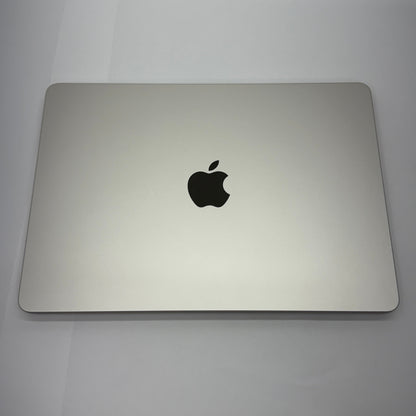 MacBook Air Liquid Retina 13.6インチ (Mid 2022) Apple M2 8コア/8GB/SSD 256GB スターライト MLY13J/A バッテリー最大容量93%【C5294-80】
