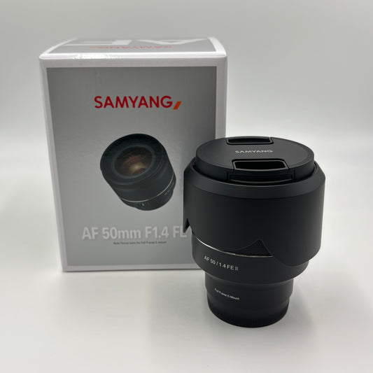 美品 新品同様 SAMYANG AF 50mm F1.4 FE II ソニーEマウント 単焦点レンズ【C5390-60】