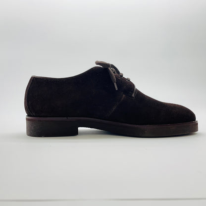 未使用 保管品 GIORGIO ARMANI アルマーニ スエード シューズ プレーントゥ メンズ【C3483-80】