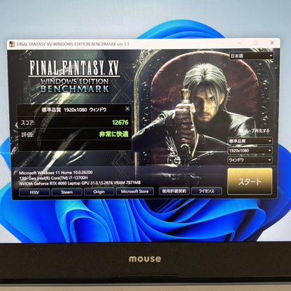 DAIV S4-I7G60CB-B i7 13700H 32GB SSD 1TB Windows11 Home RTX 4060 バッテリー最大容量83%【C5432-80】