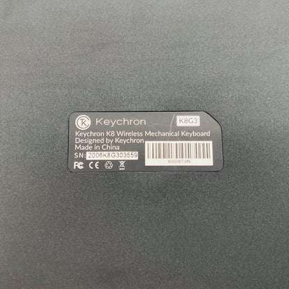 美品 Keychron K8 Wireless Mechanical Keyboard メカニカルキーボード 茶軸 US配列 【C7382-80】