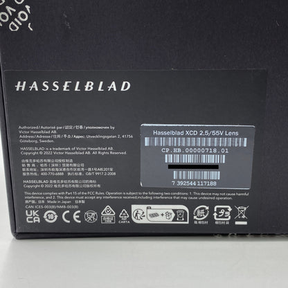 ハッセルブラッド HASSELBLAD XCD 2.5 55V Lens  【C4244-80】