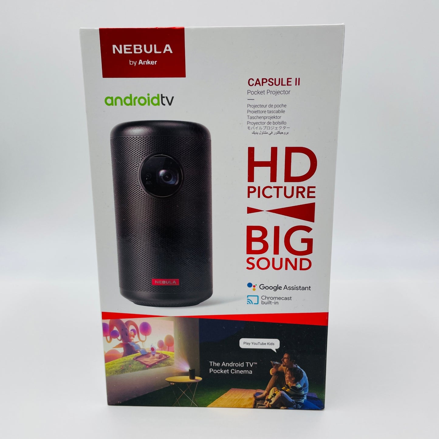 美品 Anker NEBULA Capsule II Android TV モバイルプロジェクター【C4808-60】