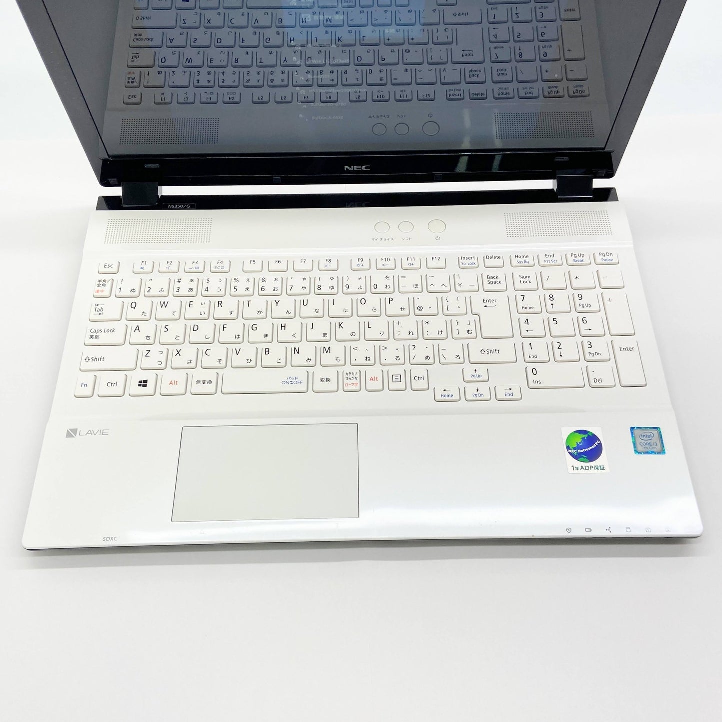 LAVIE Note Standard NS350/GAW PC-NS350GAW [クリスタルホワイト] i3-7100U 4GB SSD 512GB Winodws 10Home バッテリー最大容量100%【C6468-80】