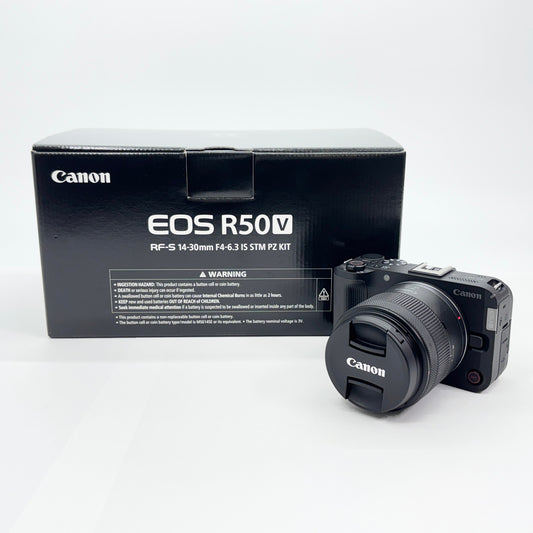 美品 Canon EOS R50 V RF-S14-30 IS STM PZ レンズキット【C5727-80】