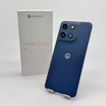 新品同様 美品 motorola moto g66y 5G A501MO 4GB 128GB ブラックオイスター 付属品完備　【C7684-C】
