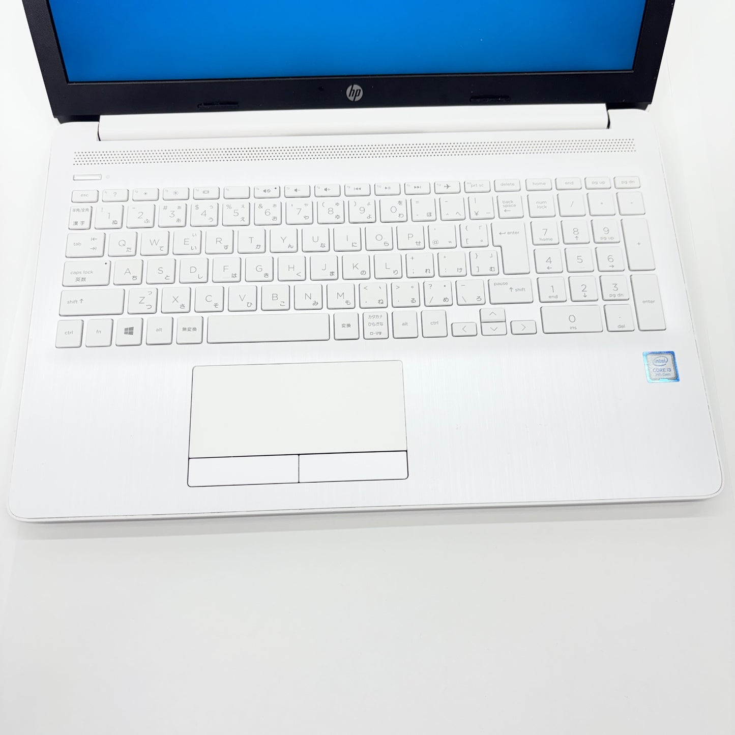 新品SSD HP Laptop 15-da0000 15-da0088TU ピュアホワイト i3 7020U 4GB SSD256GB バッテリー最大容量93%【C4582-80】