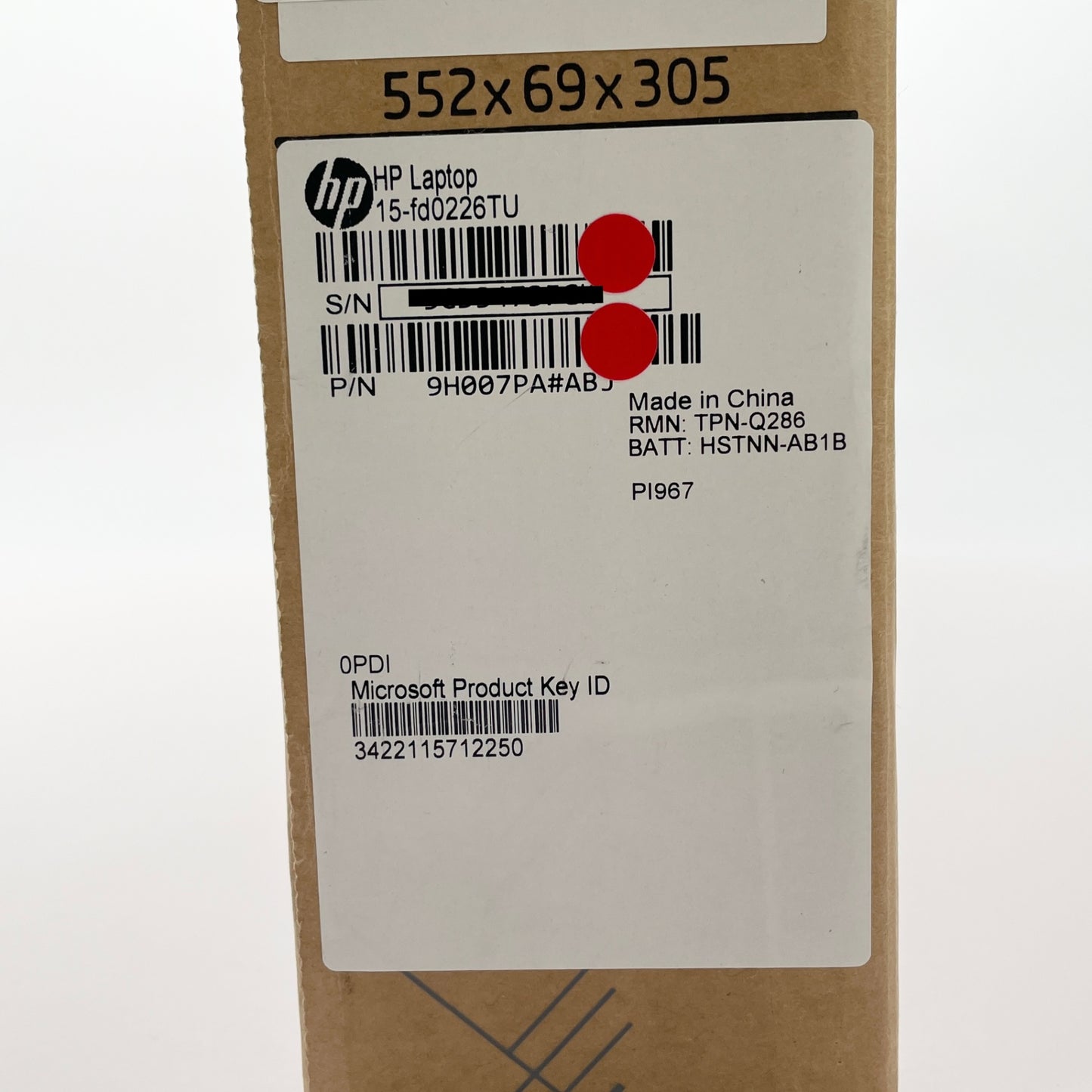 美品 HP Laptop 15-fd0226TU ノートPC Core i5-1334U 8GB SSD 256GB Windows11Home 15.6インチ FHD バッテリー最大容量94% 【C6460-100】