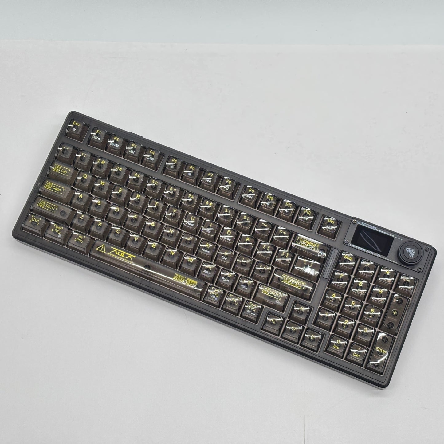 AULA F98Pro V3 メカニカルキーボード 3モード ガスケット構造 ホットスワップ対応 eスポーツ ゲーミングキーボード 1.14インチTFTスクリーン RGBライトノブ カスタムギフト【C8512-80】