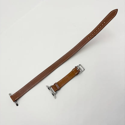 美品 Apple Watch MKLY3J/A A2476 Hermes Series7 41mm ステンレス GPS+Cellular バッテリー最大容量100% バンド2本あり【C5465-60】