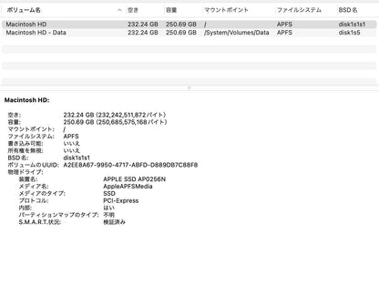 Apple MacBookPro 2020 13インチ i5 1.4 8GB 256GB【C5585-80】