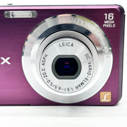 美品 Panasonic パナソニックLUMIX DMC-FH5 コンパクトデジタルカメラ バイオレット バッテリー・チャージャー付属 【C8527-C】