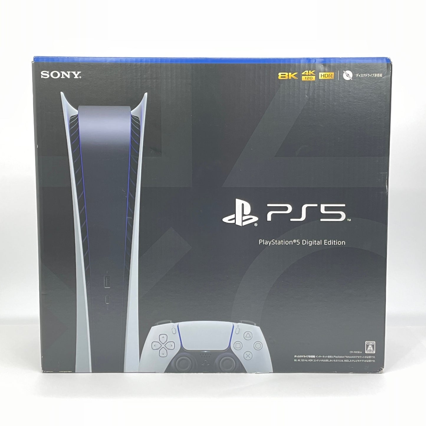 美品 PlayStation5 本体 デジタル・エディション ディスクドライブ非搭載モデル CFI-1100B01 付属品完備【C6064-140】