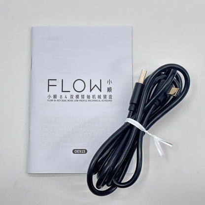 美品 Lofree Flow  84キー ロープロファイル メカニカルキーボード OE915【C8382-80】