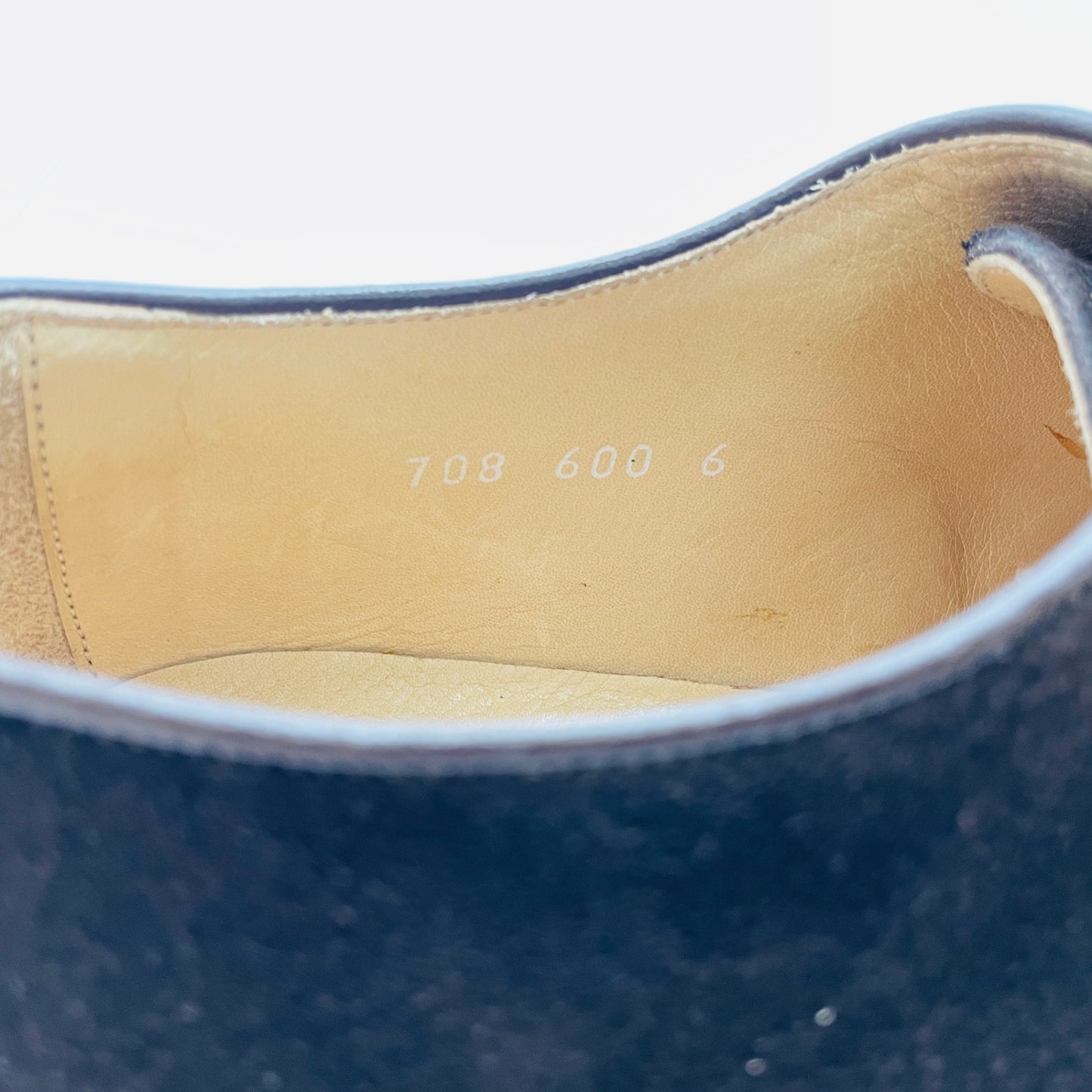 未使用 保管品 GIORGIO ARMANI アルマーニ スエード シューズ プレーントゥ メンズ【C3483-80】
