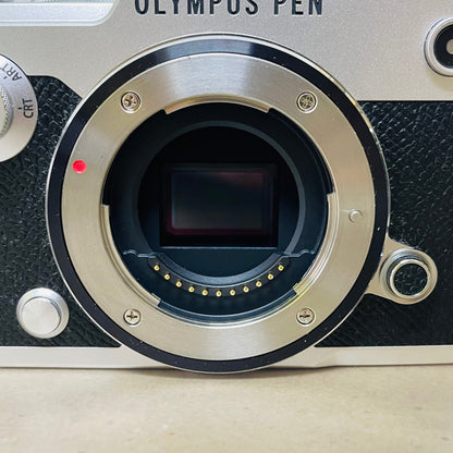美品 オリンパス OLYMPUS PEN-F ボディ Body SLV ミラーレス一眼 【C3548-60】