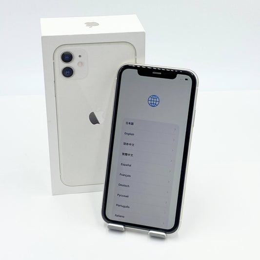 iPhone11 64GB ホワイト NWLU2J/A SIMフリー バッテリー最大容量86%【C5502-60】
