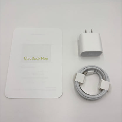 美品 MacBook Neo A18 Pro 8GB 512GB MHFE4J/A シトラス 充放電回数8回 バッテリー最大容量100% 付属品完備【C7997-80】