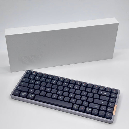 美品 Lofree Flow  84キー ロープロファイル メカニカルキーボード OE915【C8382-80】