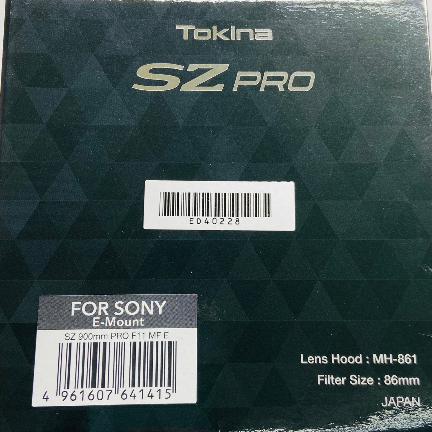 Tokina SZ 900mm PRO Reflex F11 MF CF [ソニーE用] 元箱付属品完備 C3687 60サイズ発送