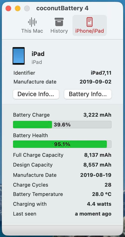 美品 Apple iPad (第7世代) Wi-Fiモデル 128GB ゴールド MW792J/A 【C6420-80】