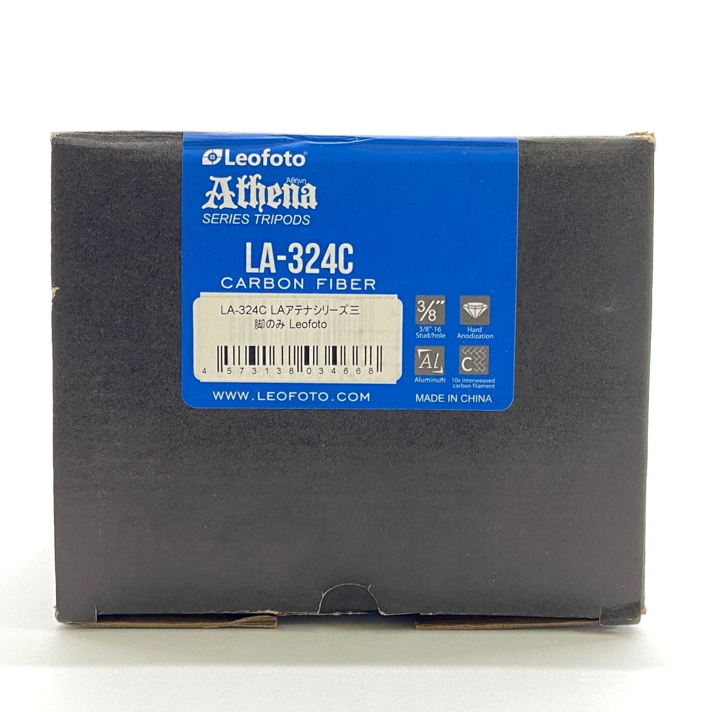 Leofoto LA-324C カーボン三脚 パイプ径32mm 4段 防水三脚 LAアテナシリーズ【C6896-100】