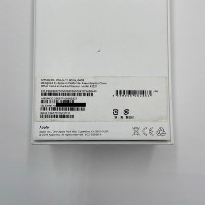 iPhone11 64GB ホワイト NWLU2J/A SIMフリー バッテリー最大容量86%【C5502-60】