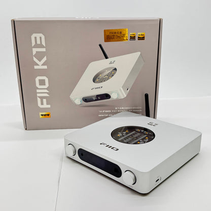 FIIO K13 R2R USB DAC 内蔵 ヘッドホンアンプ シルバー 付属品完備【C7908-80】
