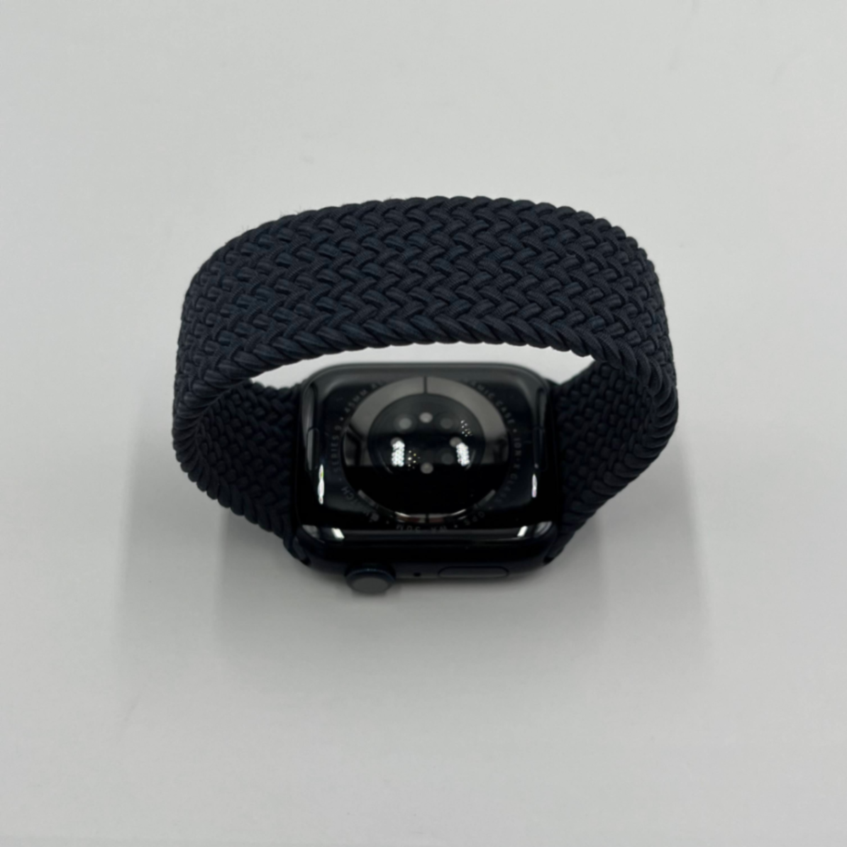 Apple Watch Series9 GPS 45mm ミッドナイトアルミニウムケース ブレイデッドソロループ 45mm サイズ7 MR9Q3J/A バッテリー最大容量100% 【C5387-C】