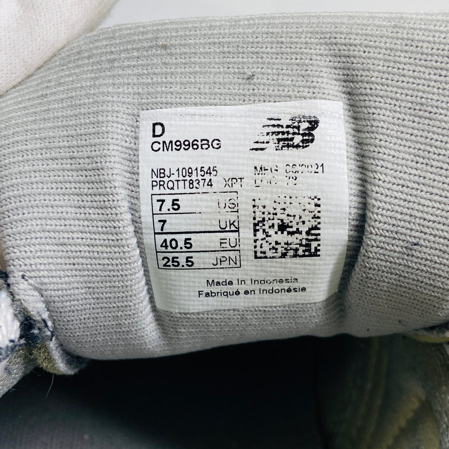 New Balance CM996BG ニューバランス CM996BG 25.5cm C3400 80サイズ発送