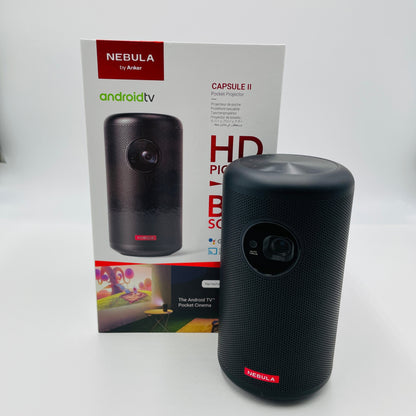 美品 Anker NEBULA Capsule II Android TV モバイルプロジェクター【C4808-60】