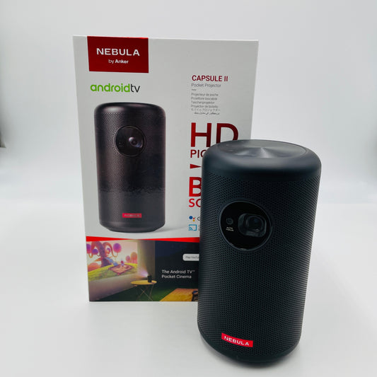 美品 Anker NEBULA Capsule II Android TV モバイルプロジェクター【C4808-60】