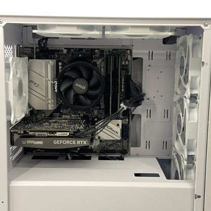 美品 NEXTGEAR JG-A5G60(ホワイト) Ryzen5 5500 16GB SSD 1TB RTX 4060 Windows11 Home 【C5490-140】