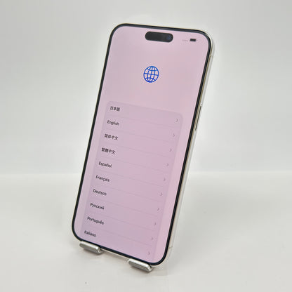 美品 SIMフリー iPhone 15 Pro Max 256GB MU6Q3J/A バッテリー最大容量89% ホワイトチタニウム【C7799-C】