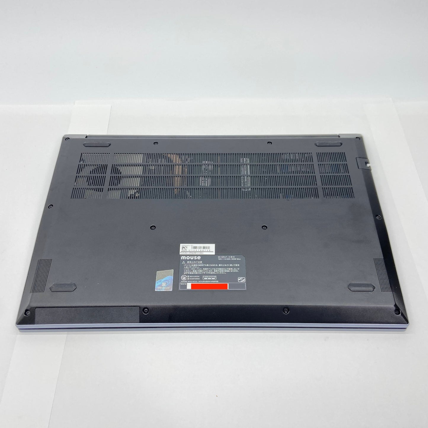 美品 mouse A5-A5A01SR-A Ryzen5 7430U 16GB SSD 512GB Windows11Home バッテリー最大容量100%【C5181-80】