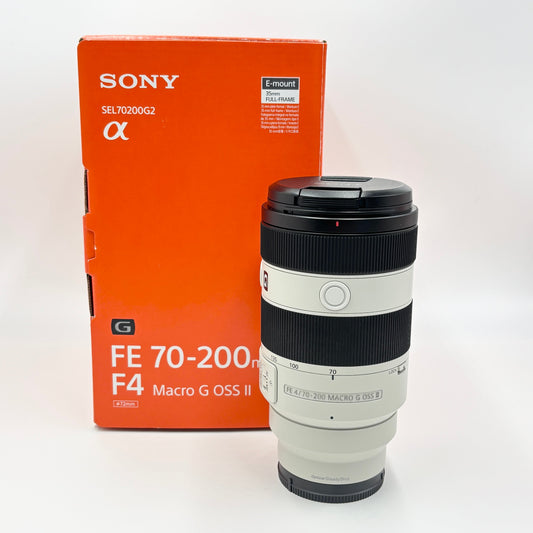 新品同様 美品 SONY ソニー FE 70-200mm F4 Macro G OSS II SEL70200G2 付属品完備(袋付き)【C6568-80】