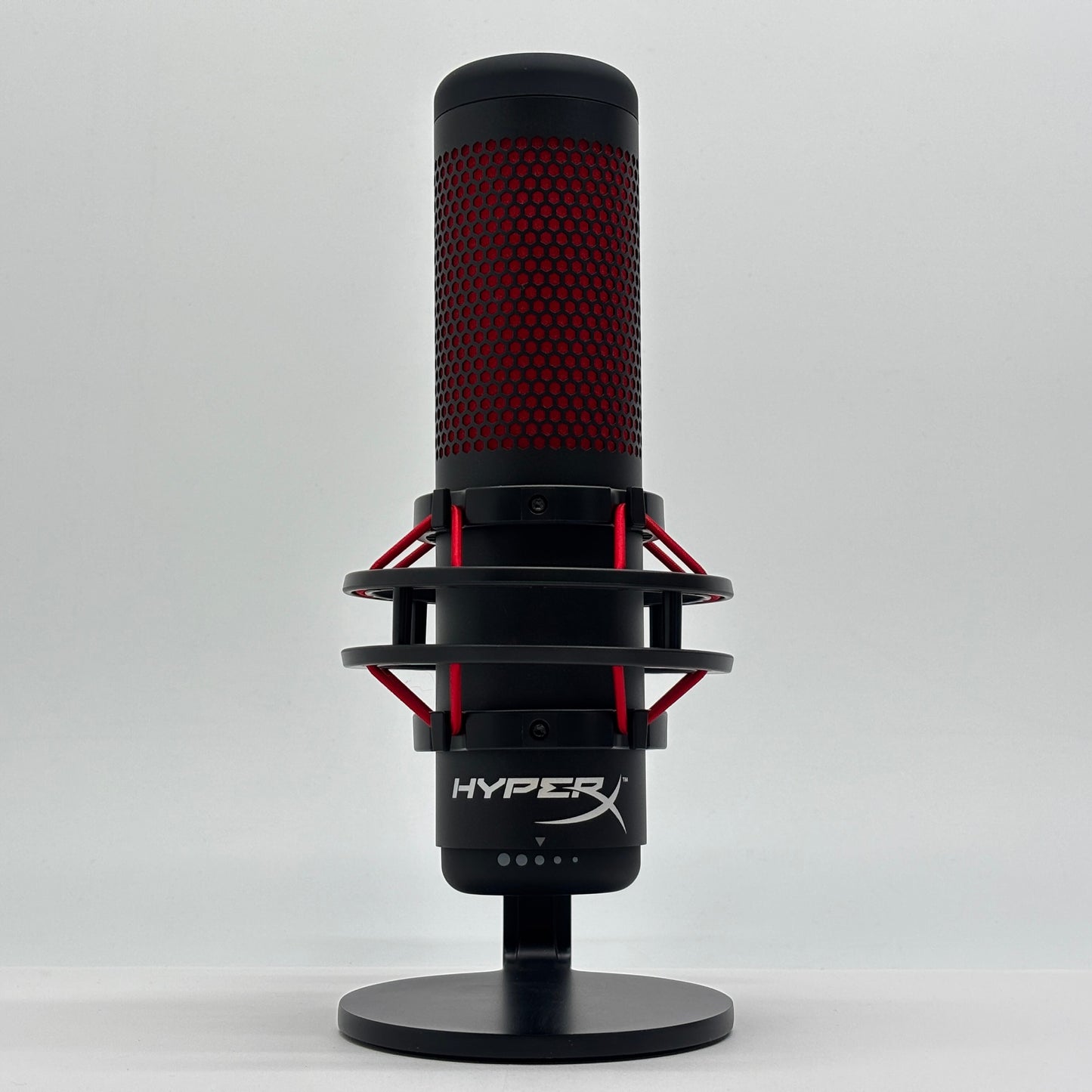 美品 HYPERX QUADCAST HX-MICQC-BK スタンドアロンマイク【C8746-80】