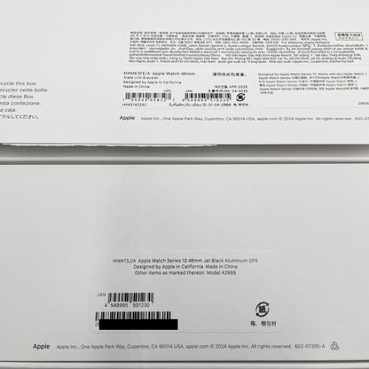 Apple Watch Series10 GPSモデル 46mm MWX13J/A 最大容量100% ＋Apple Watch 純正 スレートリンクブレスレット 46mm 付属品完備【C5361-60】
