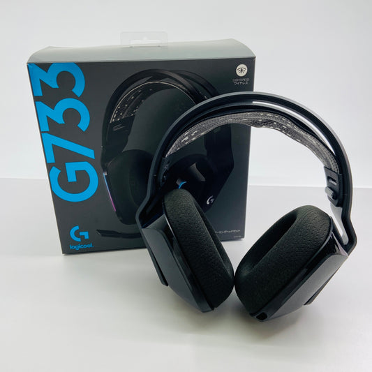 美品 Logicool G733 ワイヤレス ゲーミングヘッドセット【C3927-80】