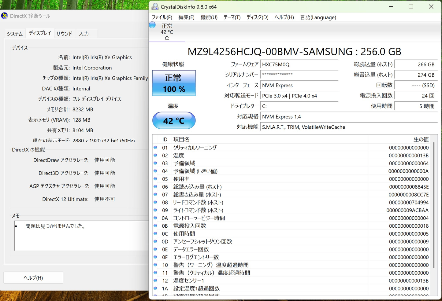 美品 Surface Pro 9 Core i5-1245U 16GB SSD256GB Model:2038 バッテリー最大容量100% 【C7517-80】