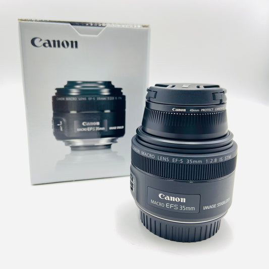 美品 Canon MACRO LENS EF-S 35mm F2.8 IS STM EF-Sマウント【C4431-60】